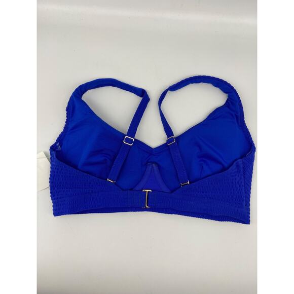 Sea Level Swim Top Bikini Women’s Size 6 Blue Underwire Removable Pads Multiway - Picture 2 of 11